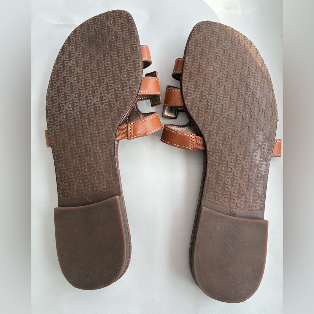 Sam Edelman Bay Cutout Slide Sandal in Saddle Leather color, like new, size 7.5 - Picture 8 of 8
